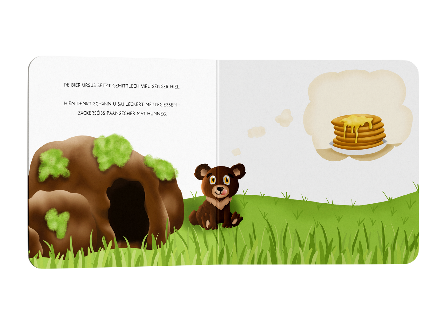 Bilderbuch "Den zockerséisse Paangech "