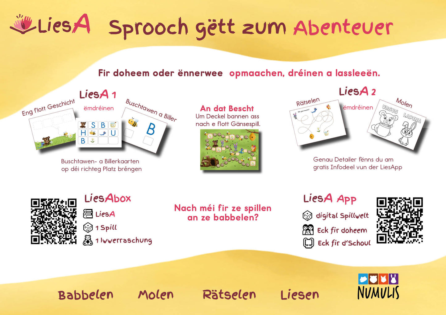 LiesA HanneVir "Den zockerséisse Paangech"