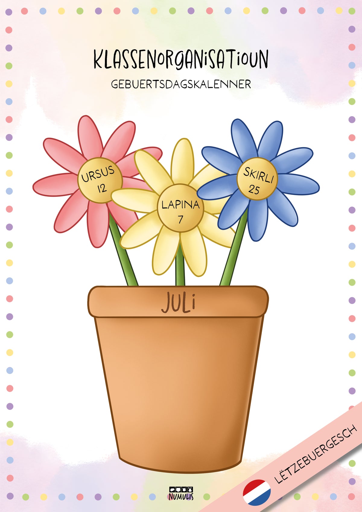 Klassenkalender 1. Zyklus