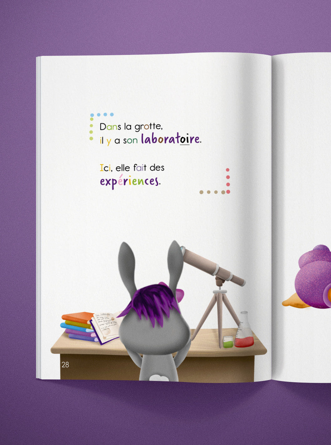 Livre de lecture "Lapina totalement curieuse"