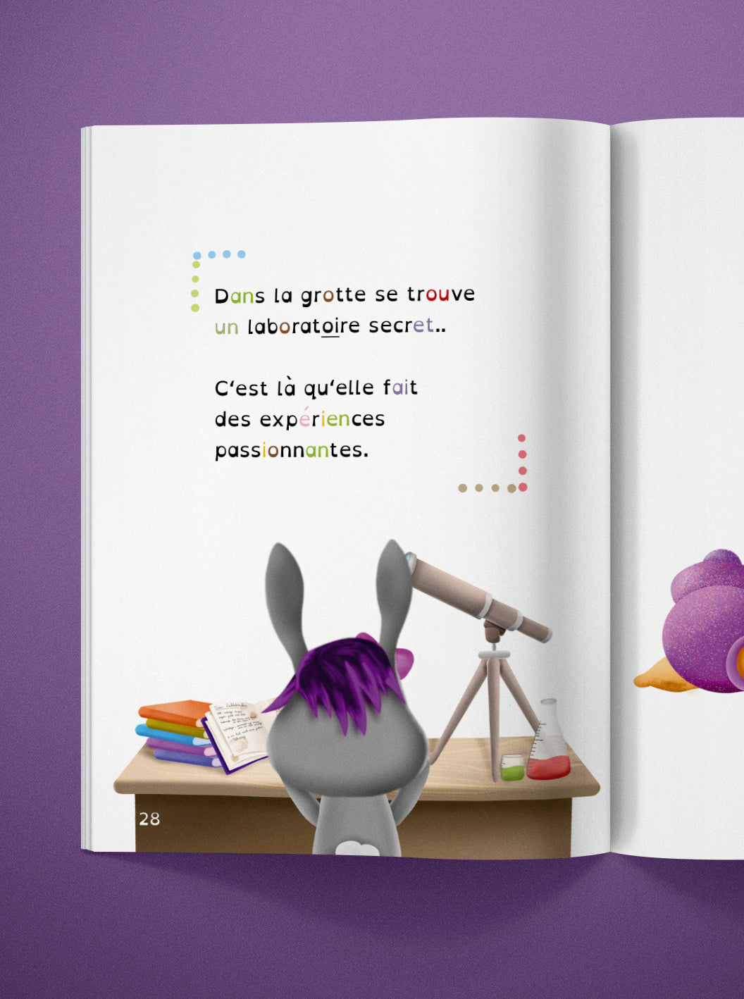 Livre de lecture "Lapina totalement curieuse"