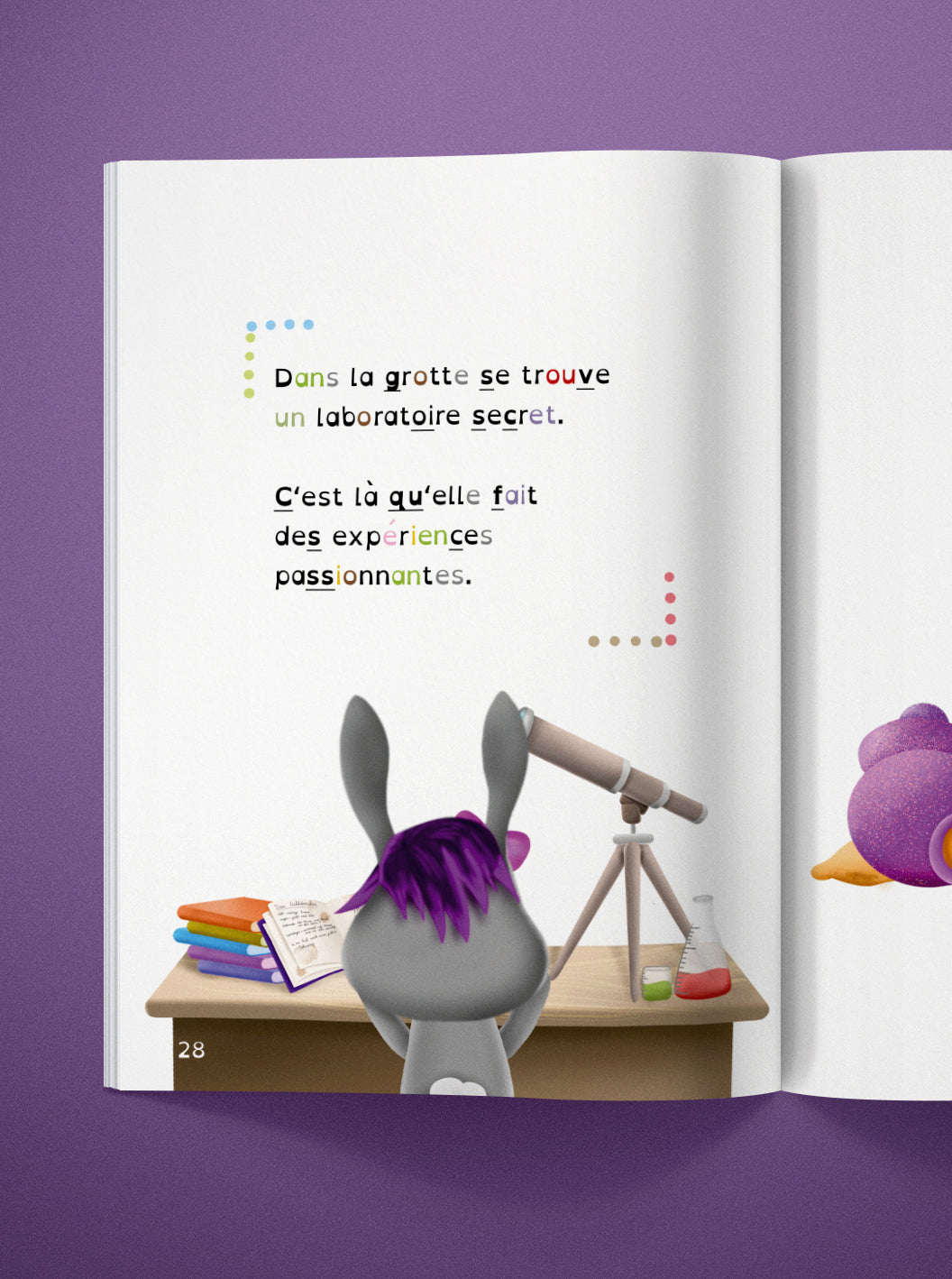 Livre de lecture "Lapina totalement curieuse"