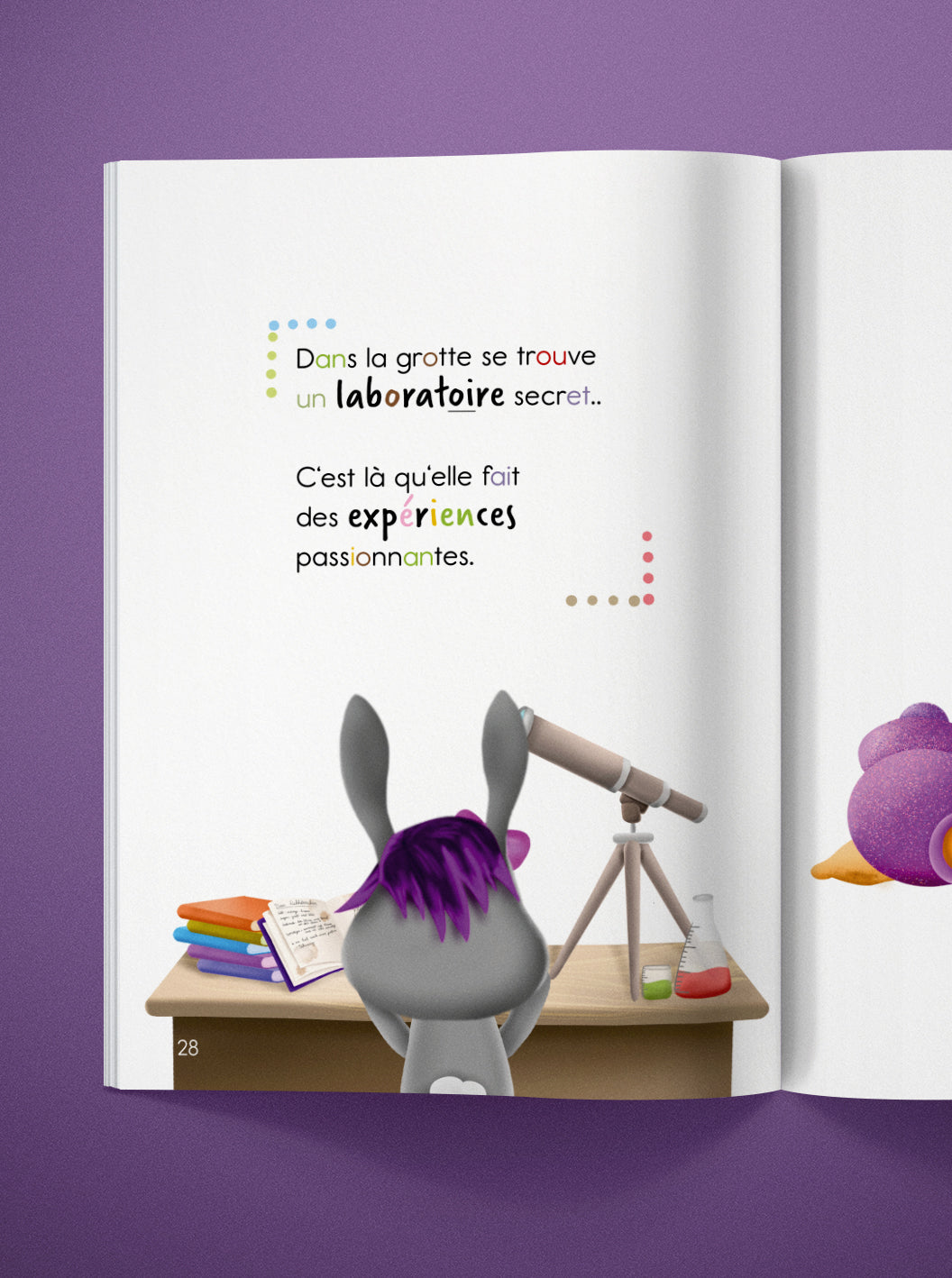 Livre de lecture "Lapina totalement curieuse"