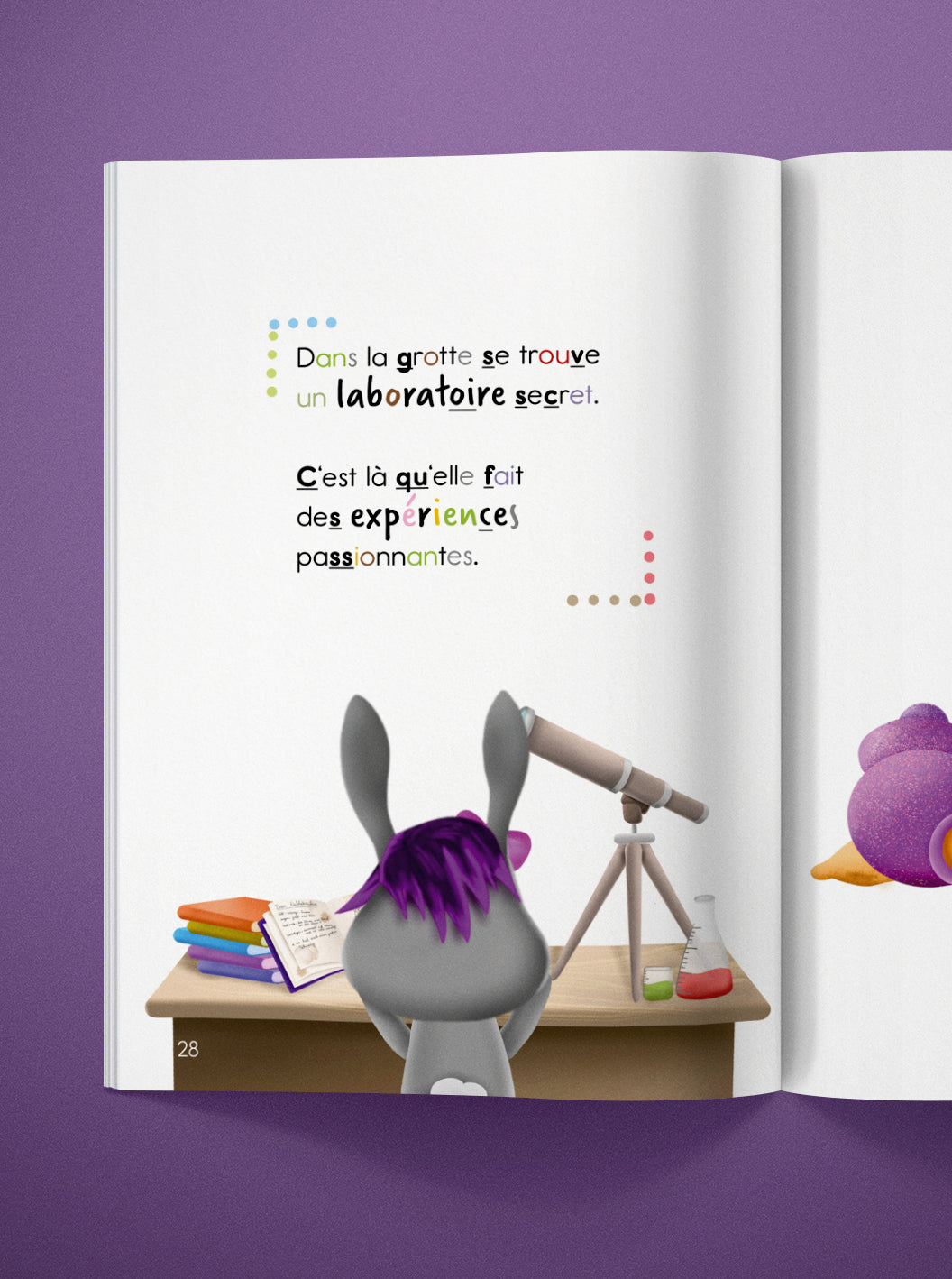 Livre de lecture "Lapina totalement curieuse"