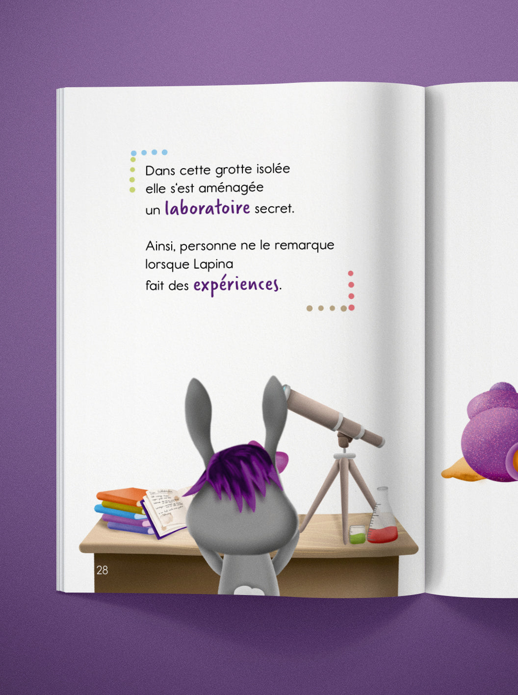 Livre de lecture "Lapina totalement curieuse"