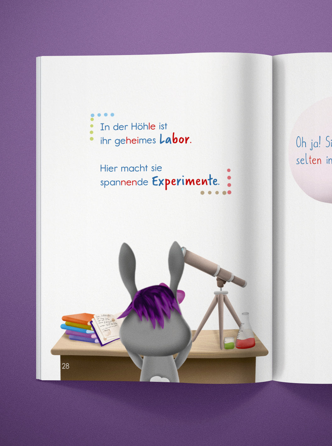 Livre de lecture "Lapina total neugierig"