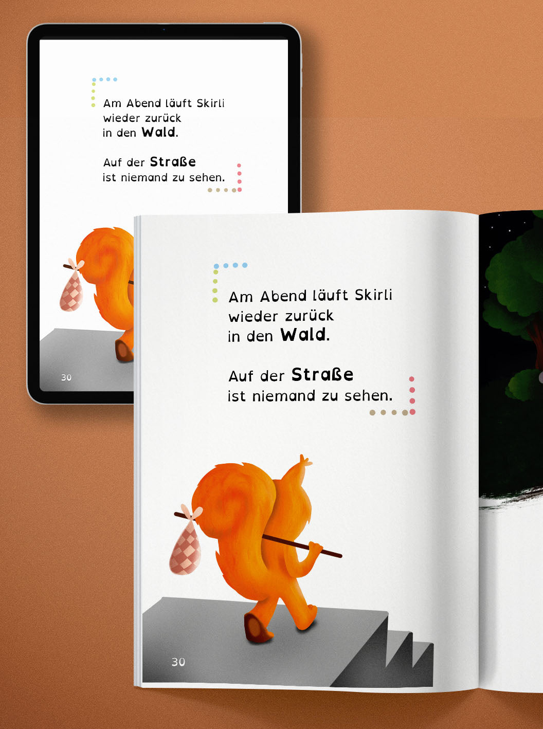 Livre de lecture "Skirli-totalement agitée" 