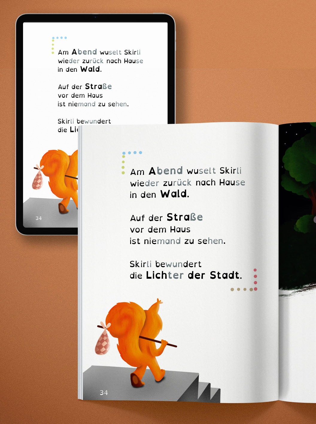  Livre de lecture "Skirli-totalement agitée" 