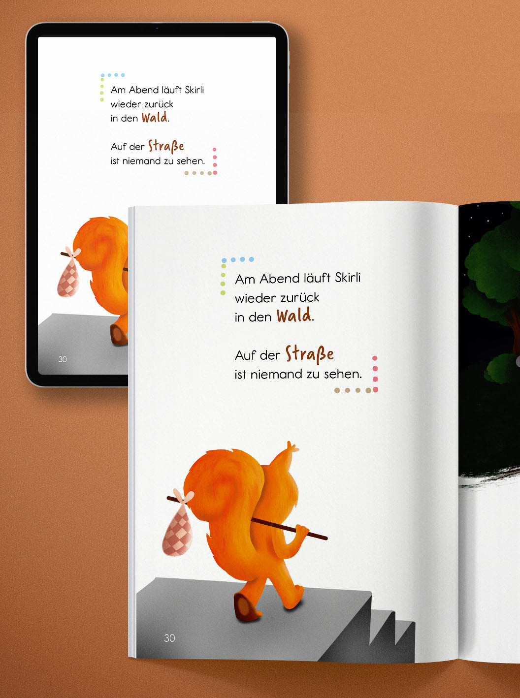  Livre de lecture "Skirli-totalement agitée" 