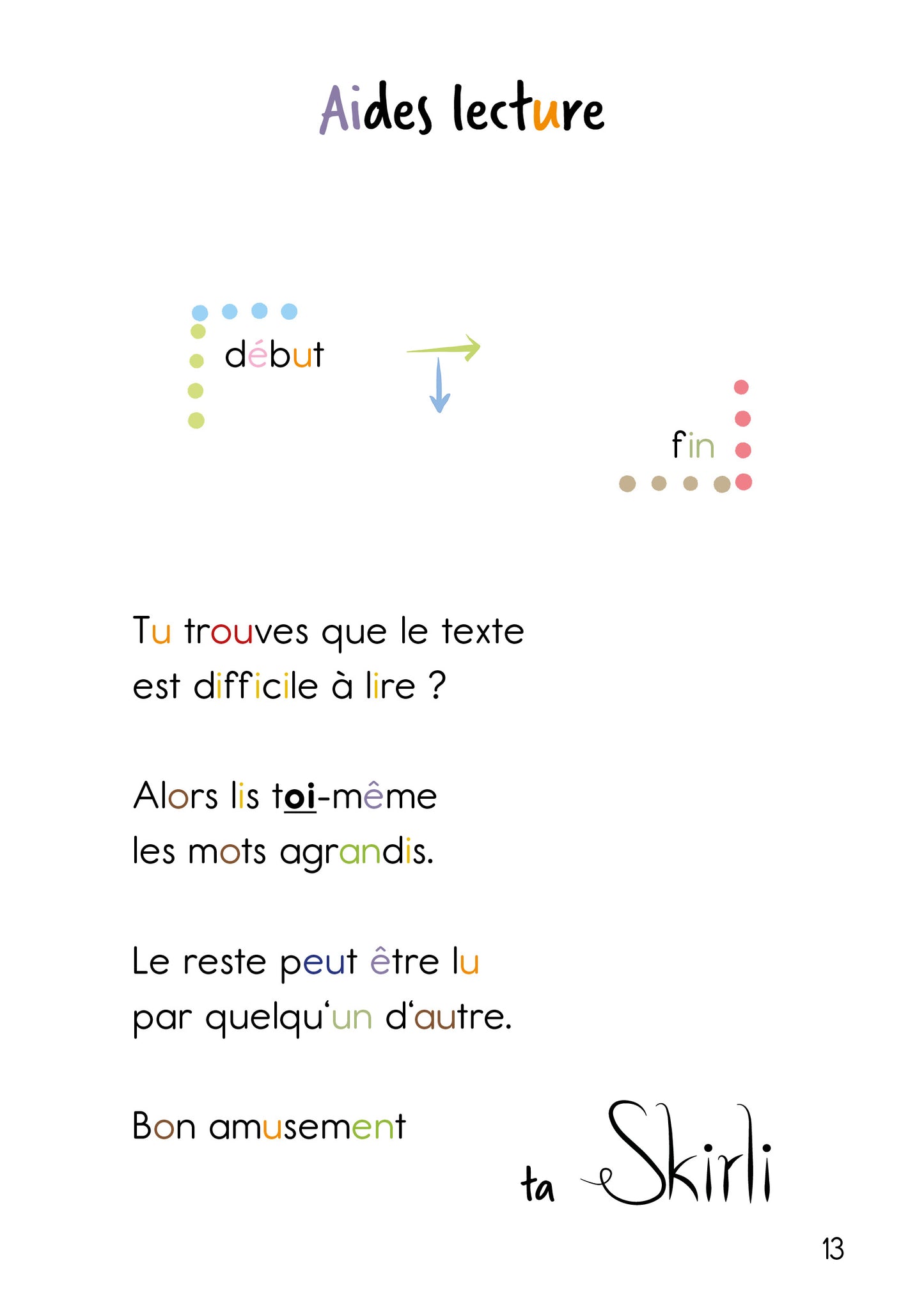 Liesbuch "Skirli totalement agitée"