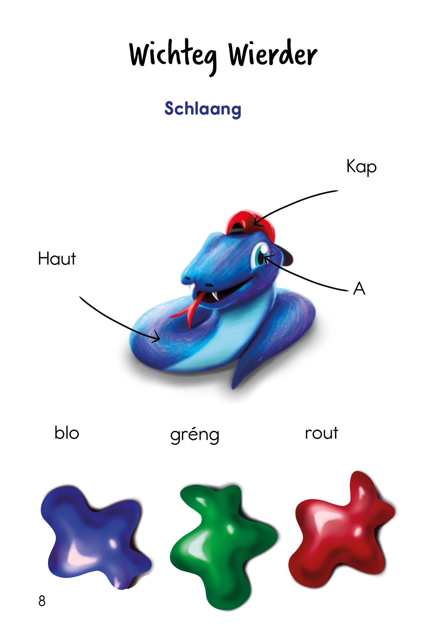 Livre de lecture "Snake komplett duercherneen"