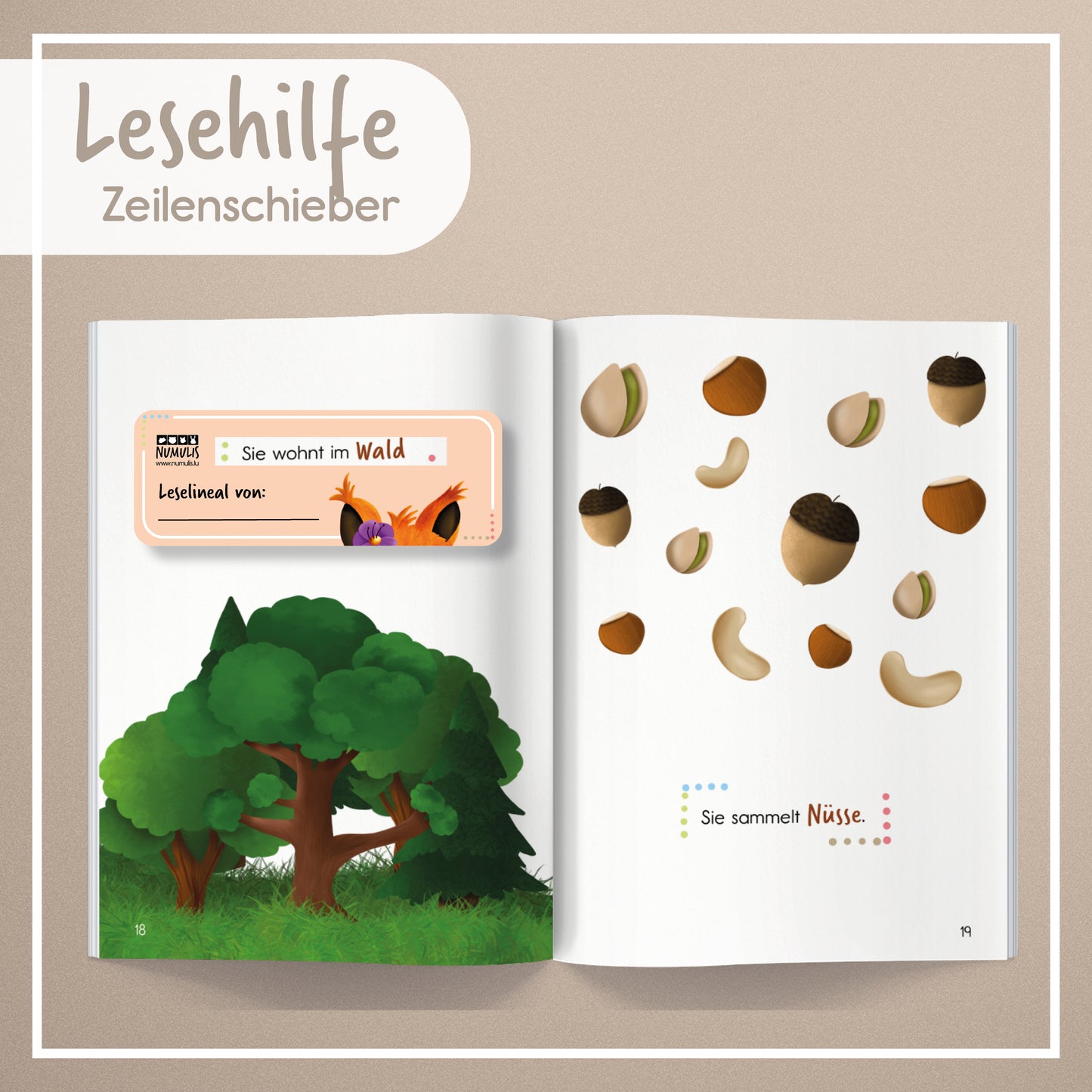 Lesehilfe - Zeilenschieber 1