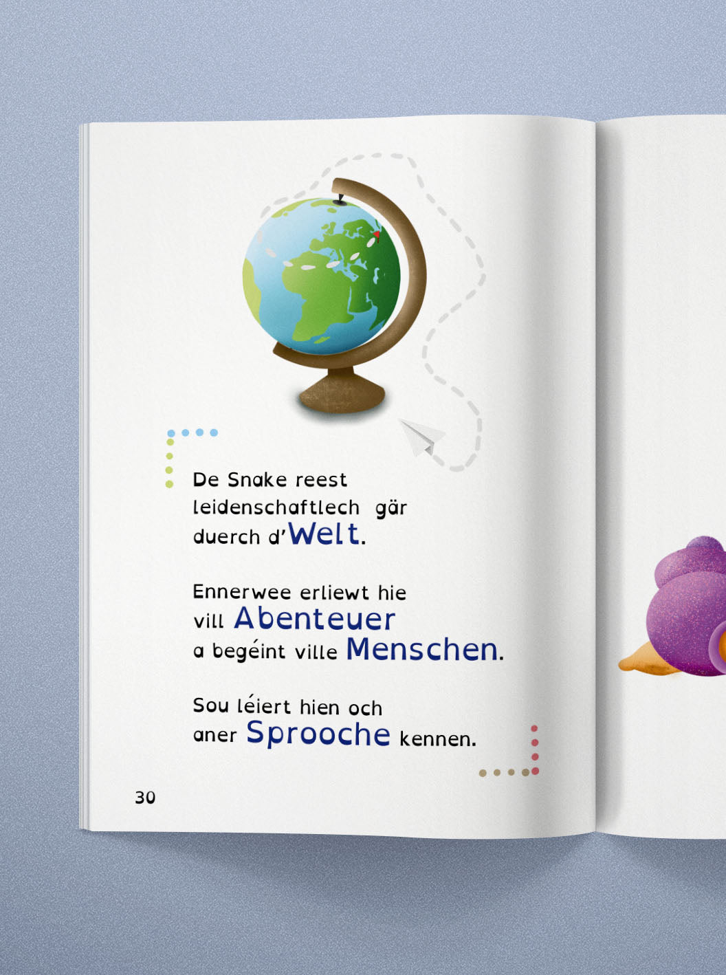 Livre de lecture "Snake komplett duercherneen"