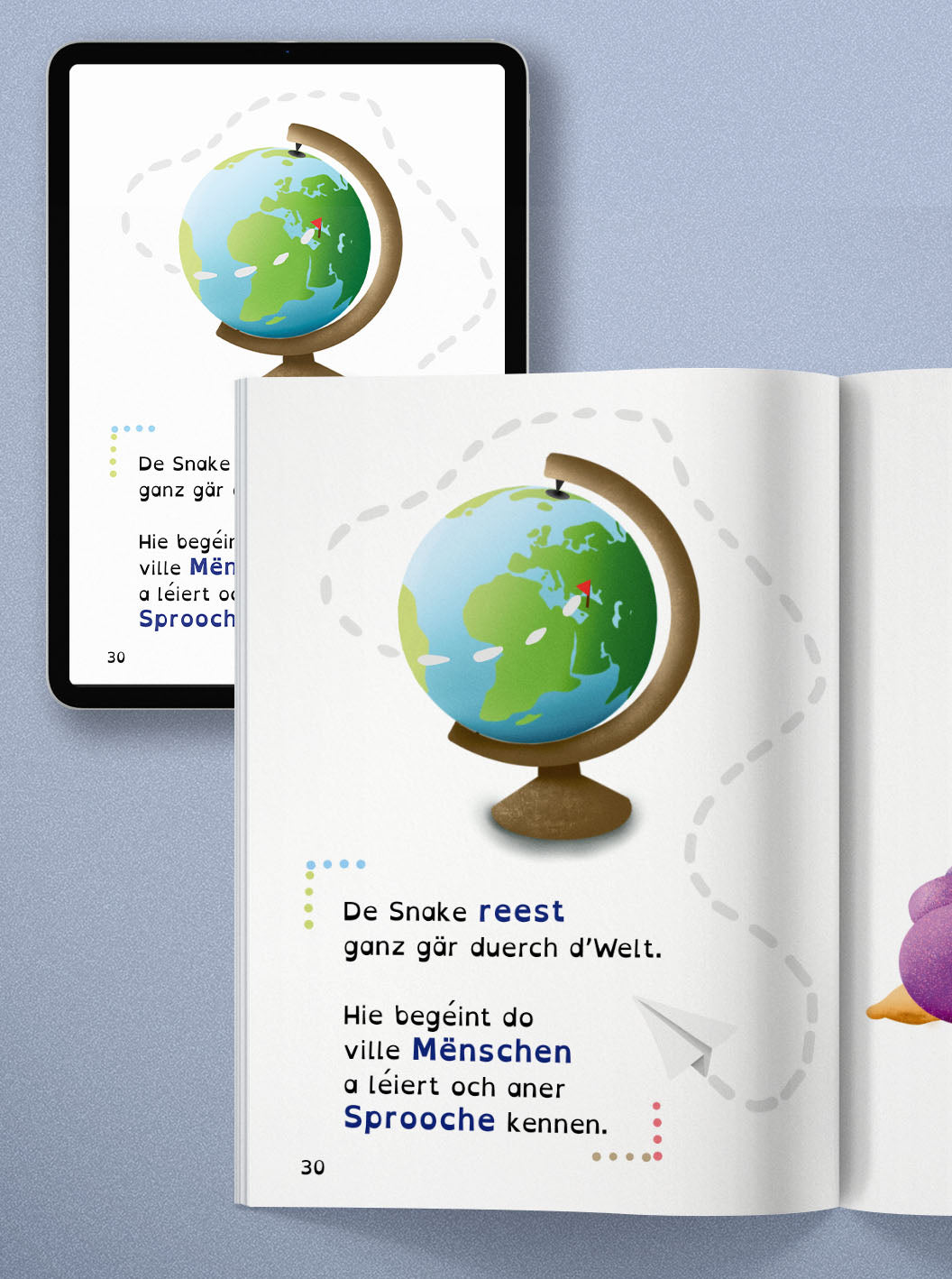 Livre de lecture "Snake komplett duercherneen"