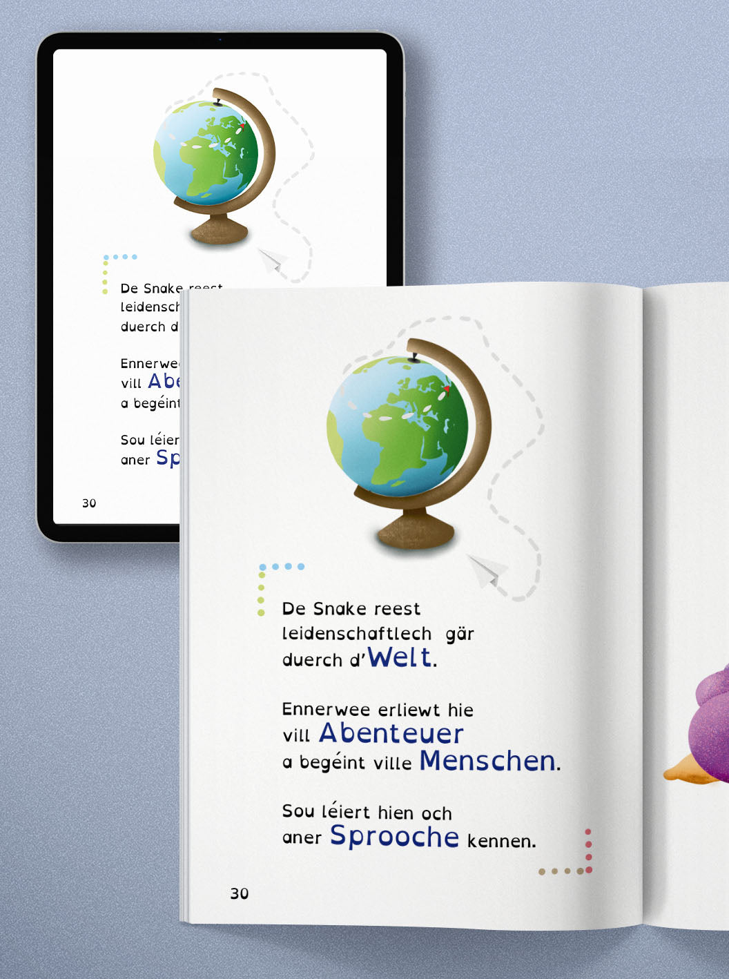 Livre de lecture "Snake komplett duercherneen"