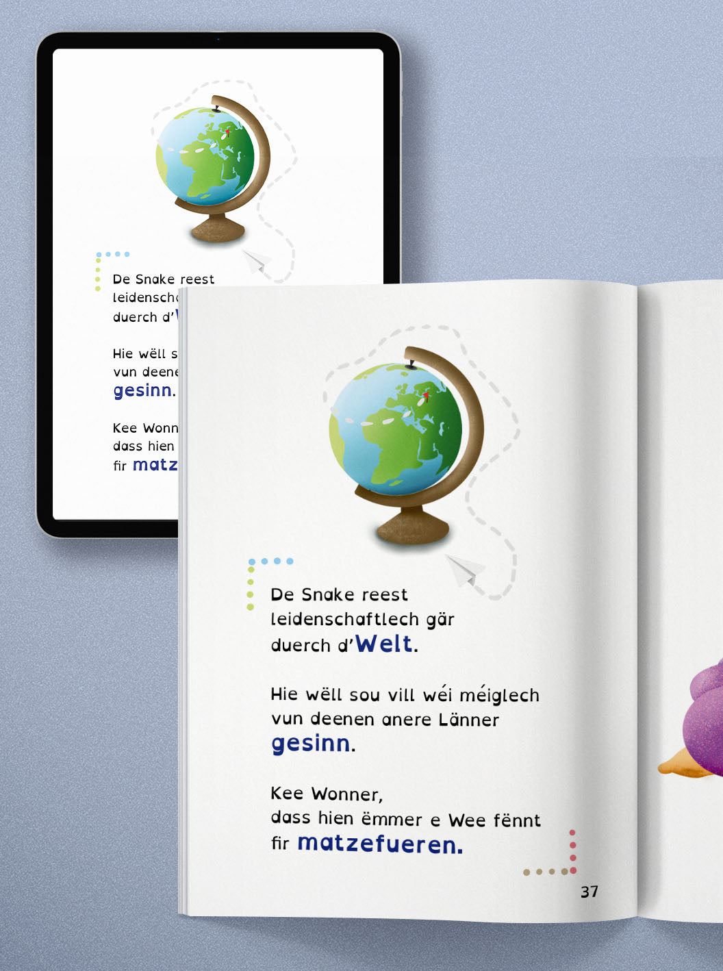Livre de lecture "Snake komplett duercherneen"